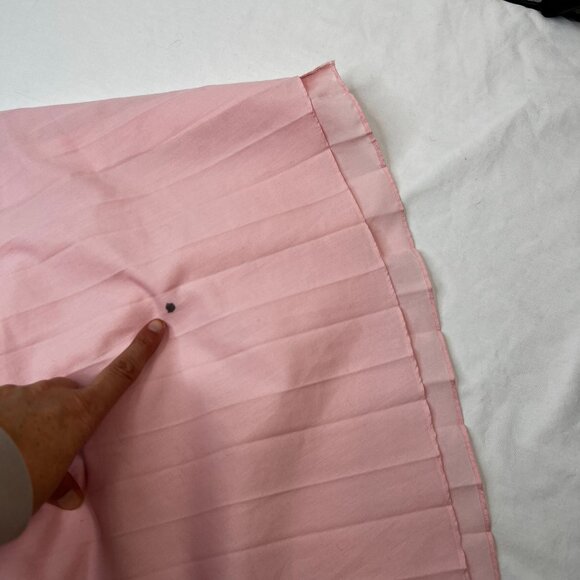 Vintage 60s Eve Stillman Nightgown Robe Embroidered Pleated Lace Pink Small - Picture 8 of 10